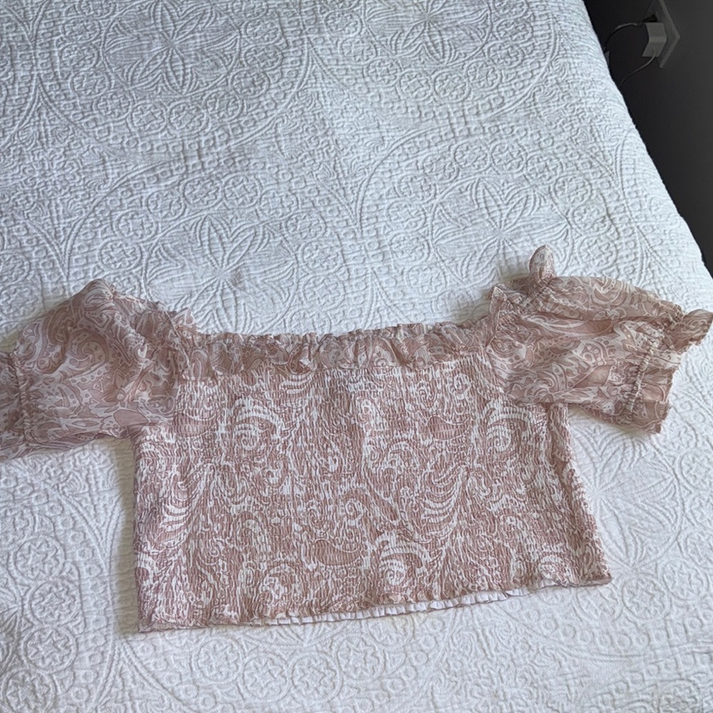 Elegant Pink Off-Shoulder Top